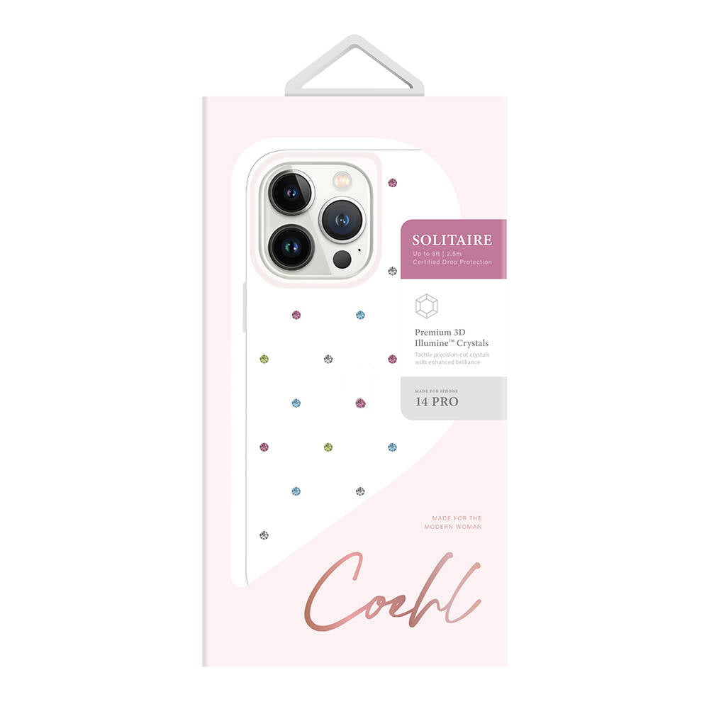 Coehl Solitaire iPhone 14 Pro Kılıf Tektaş Desenli Telefon Kılıfı
