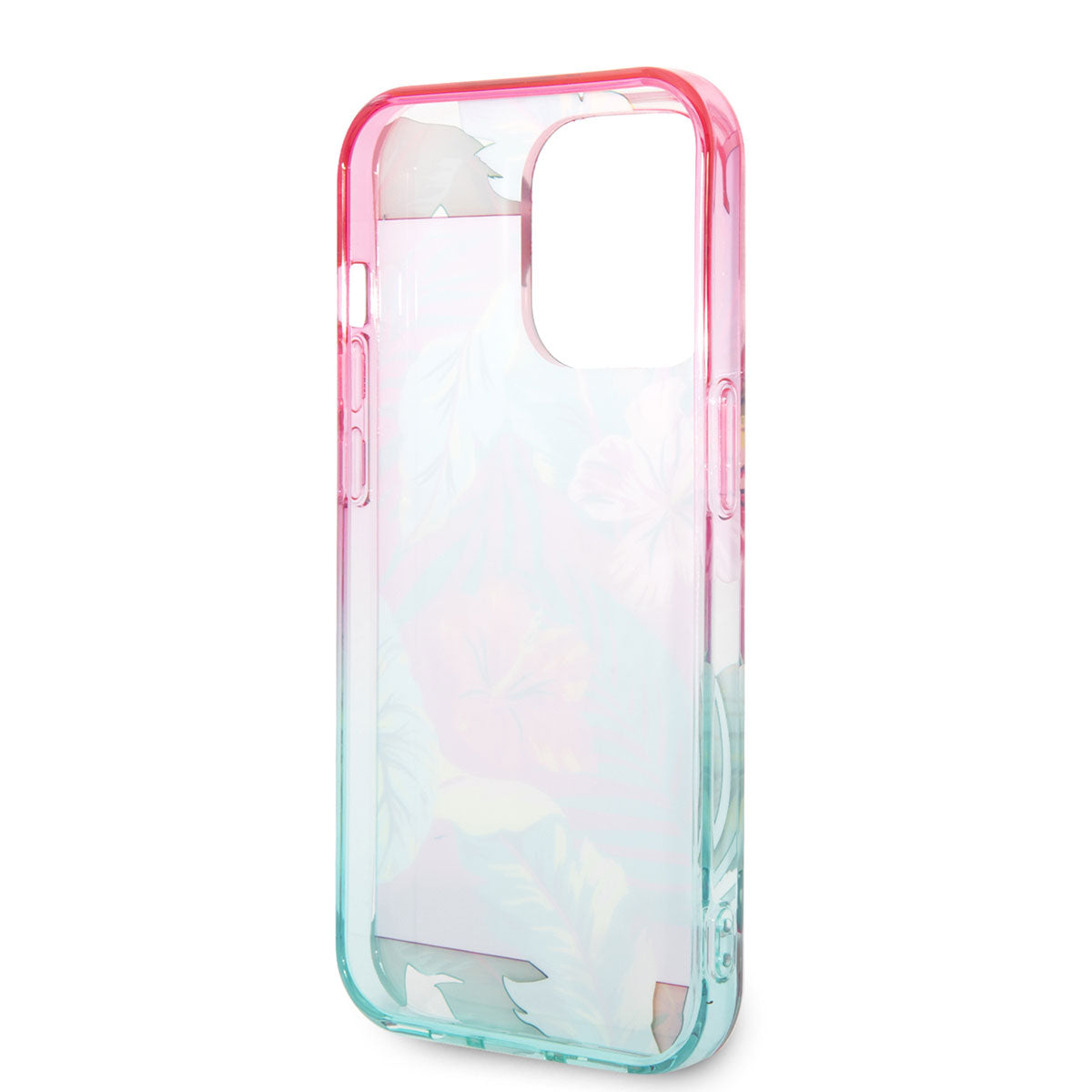 U.S. POLO ASSN. iPhone 14 Pro Renkli Yaprak Baskılı Dizayn Telefon Kılıfı