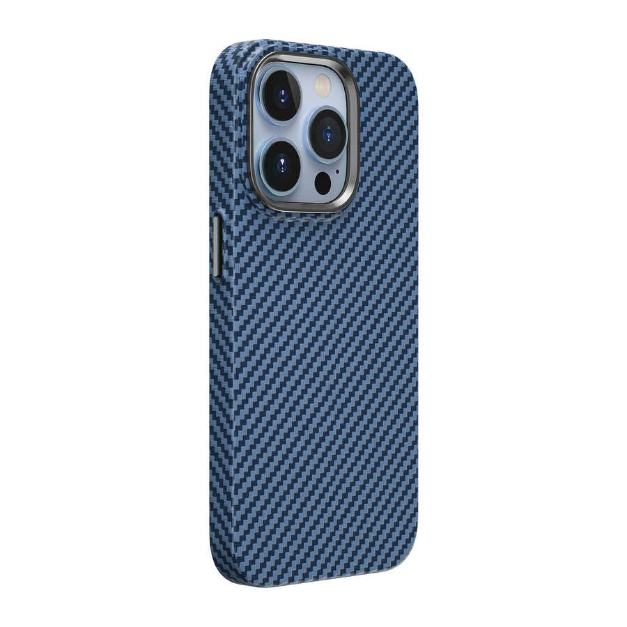 Wiwu iPhone 14 Pro Kılıf  Karbon Fiber Görünümlü Magsafe Telefon Kılıfı - 1