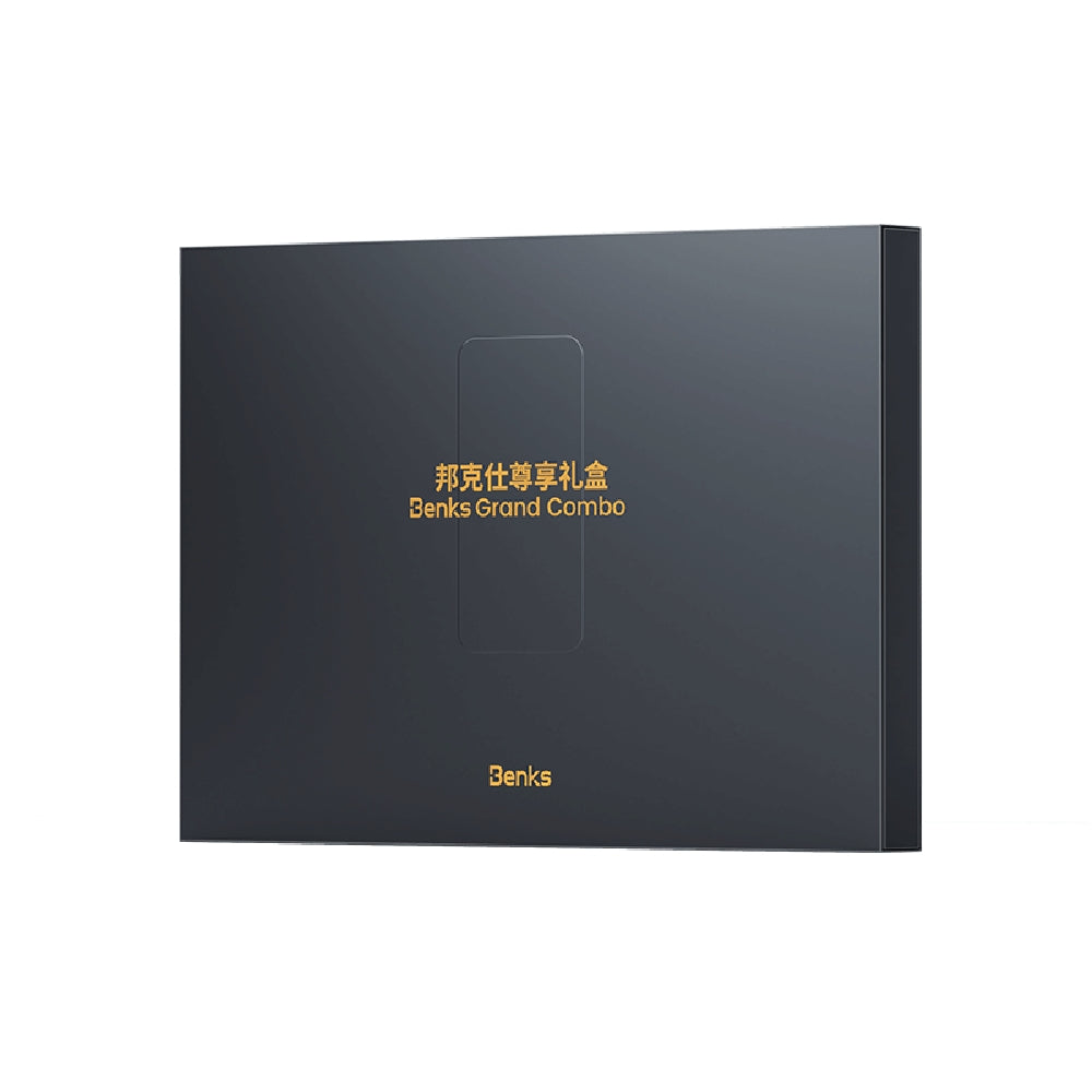 Benks Grand Combo MFM01 iPhone 14 Pro Max 3in1 Aksesuar Seti Kılıf-Ekran Koruyucu-Kablosuz Şarj Aleti