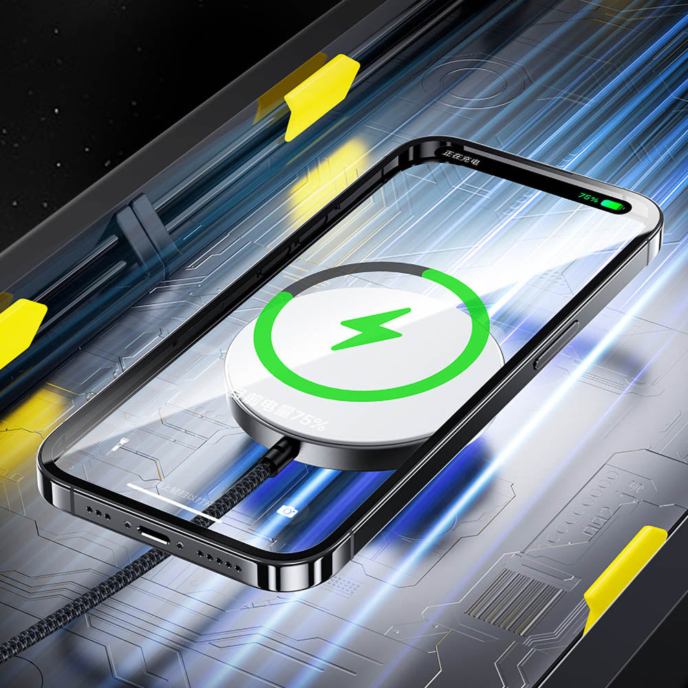 Benks Grand Combo MFM01 iPhone 14 Pro Max 3in1 Aksesuar Seti Kılıf-Ekran Koruyucu-Kablosuz Şarj Aleti