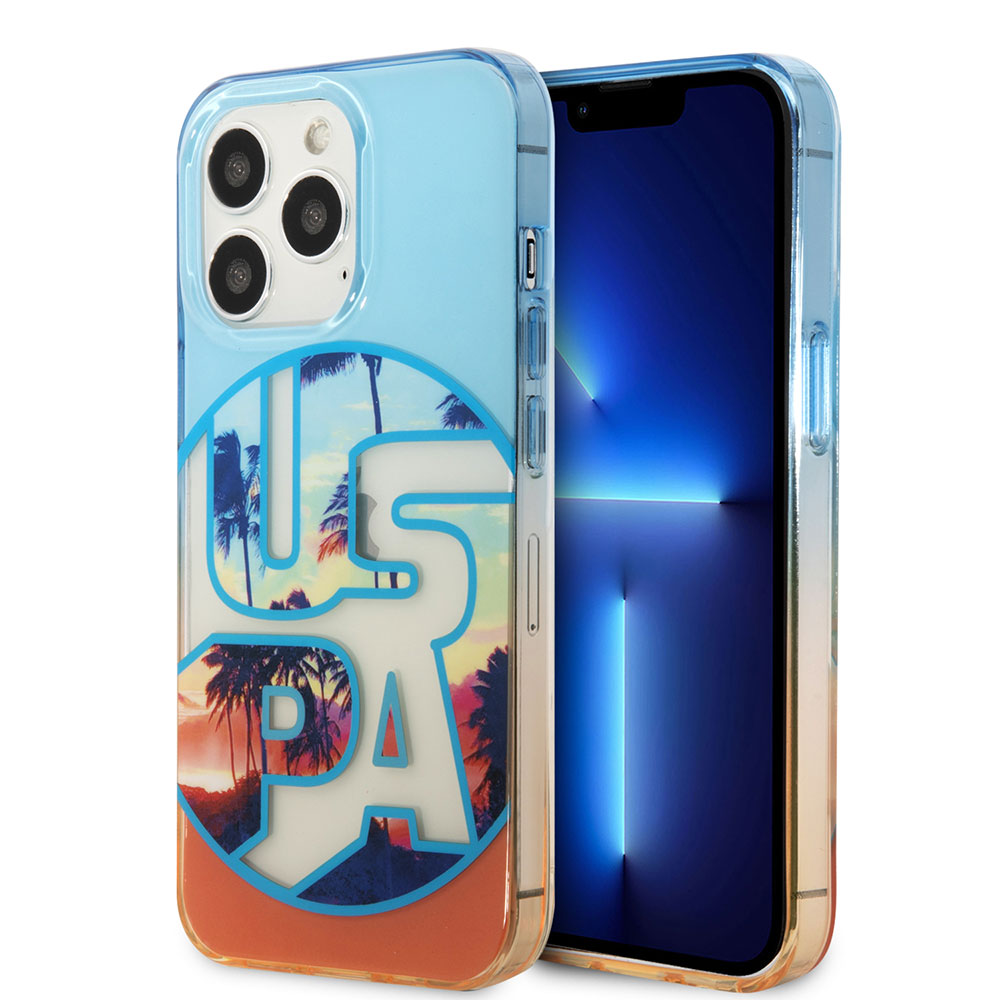 U.S. Polo Assn. iPhone 14 Pro Max Color Leaf Printed Design Telefon Kılıfı