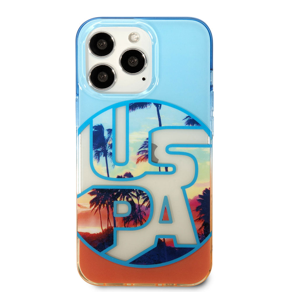 U.S. Polo Assn. iPhone 14 Pro Max Color Leaf Printed Design Telefon Kılıfı