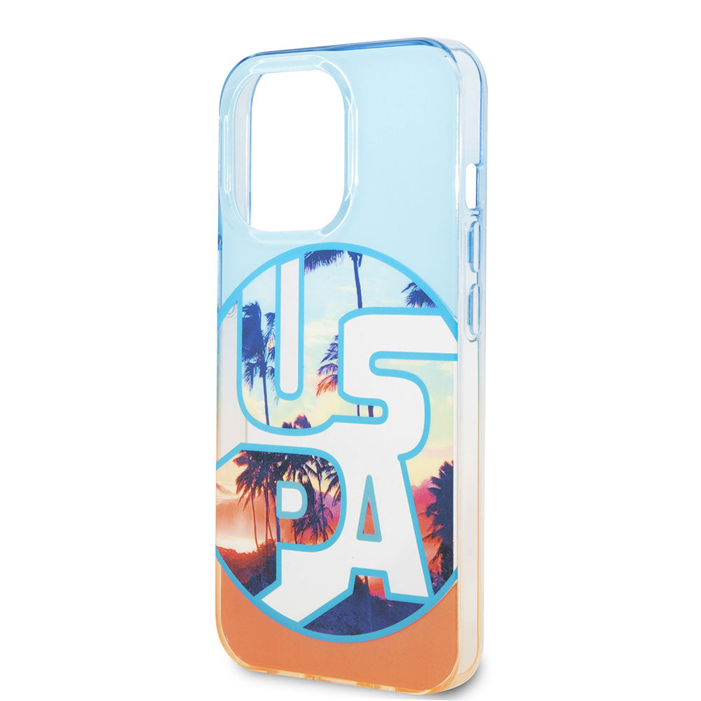 U.S. Polo Assn. iPhone 14 Pro Max Color Leaf Printed Design Telefon Kılıfı