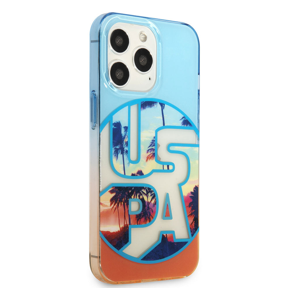 U.S. Polo Assn. iPhone 14 Pro Max Color Leaf Printed Design Telefon Kılıfı
