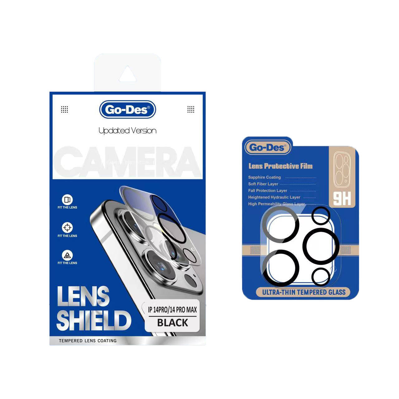 Go Des Lens Shield CL-14 iPhone 14 Pro Max Kamera Lens Koruyucu