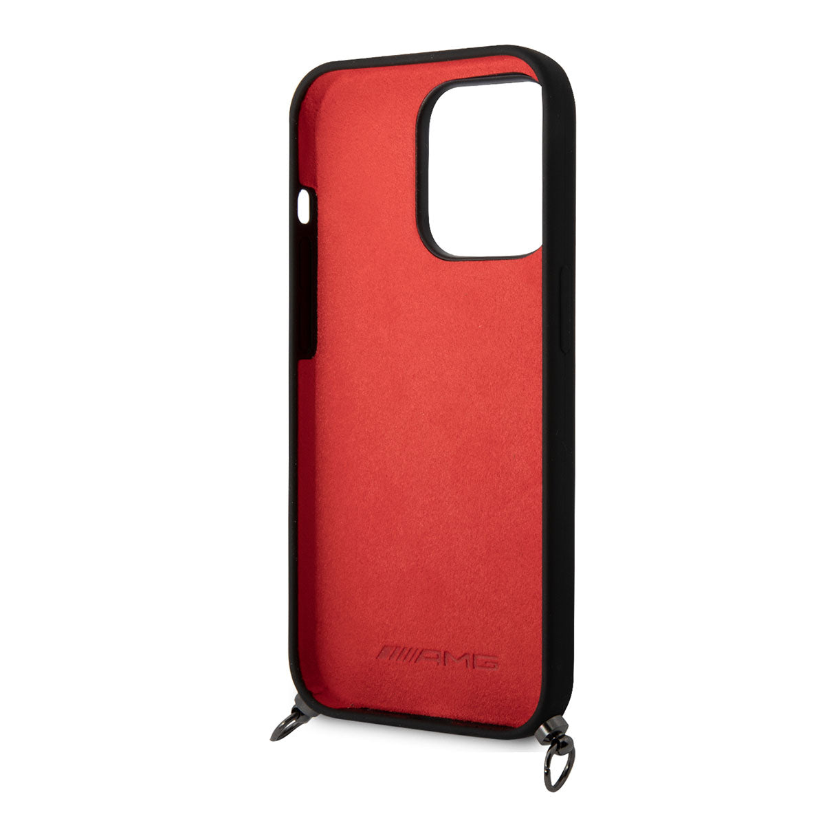 AMG Liquid iPhone 14 Pro Max Silikon Strap Telefon Askılı Grafik Dizayn Telefon Kılıfı