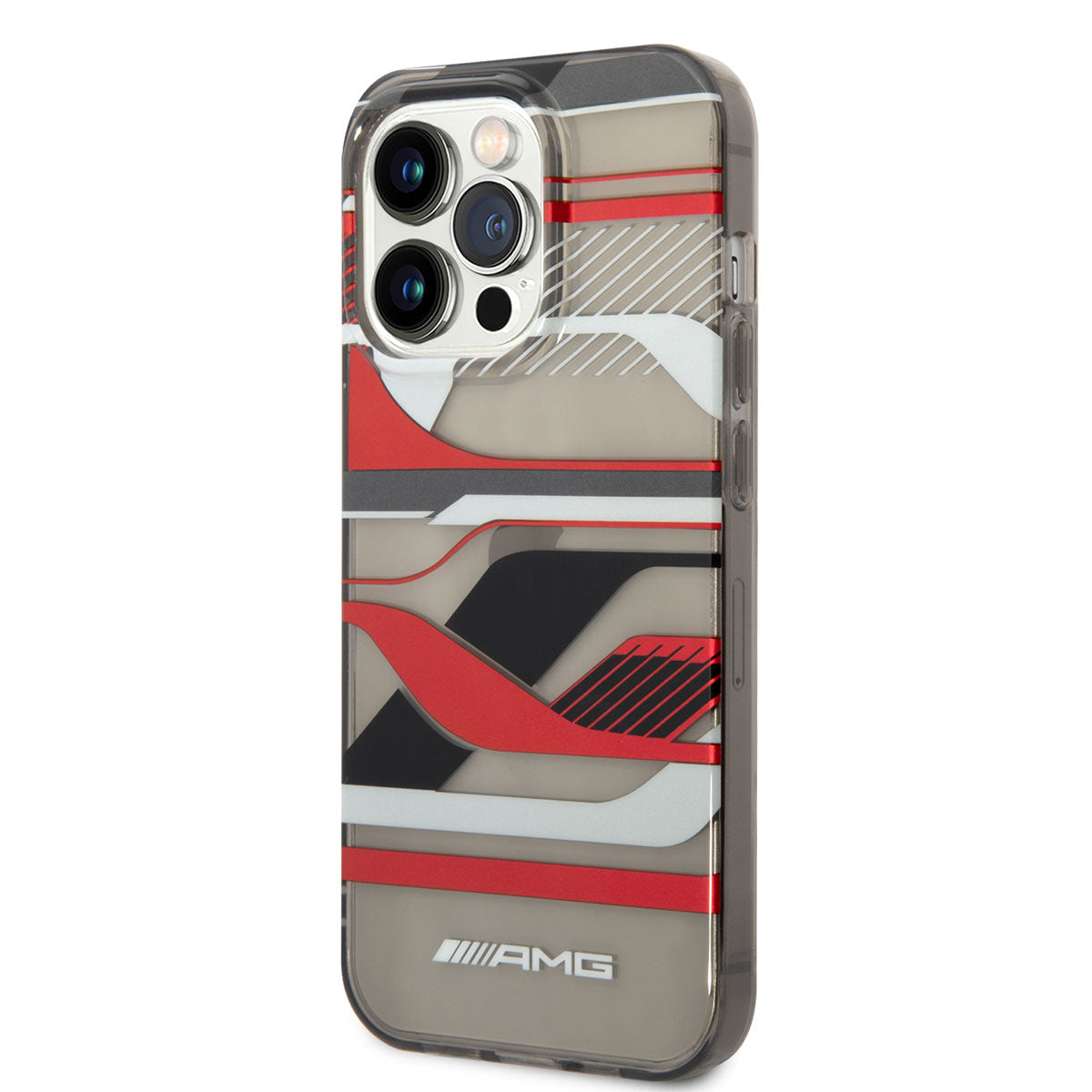 AMG iPhone 14 Pro Max Transparan Grafik Dizayn Telefon Kılıfı