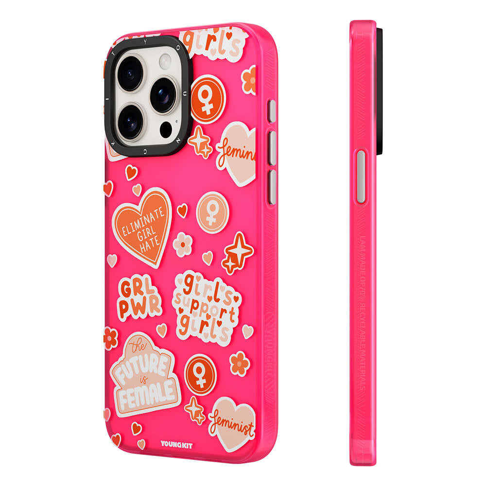 Youngkit Sweet Language iPhone 14 Pro Max Bethany Green Tasarımlı Kılıf