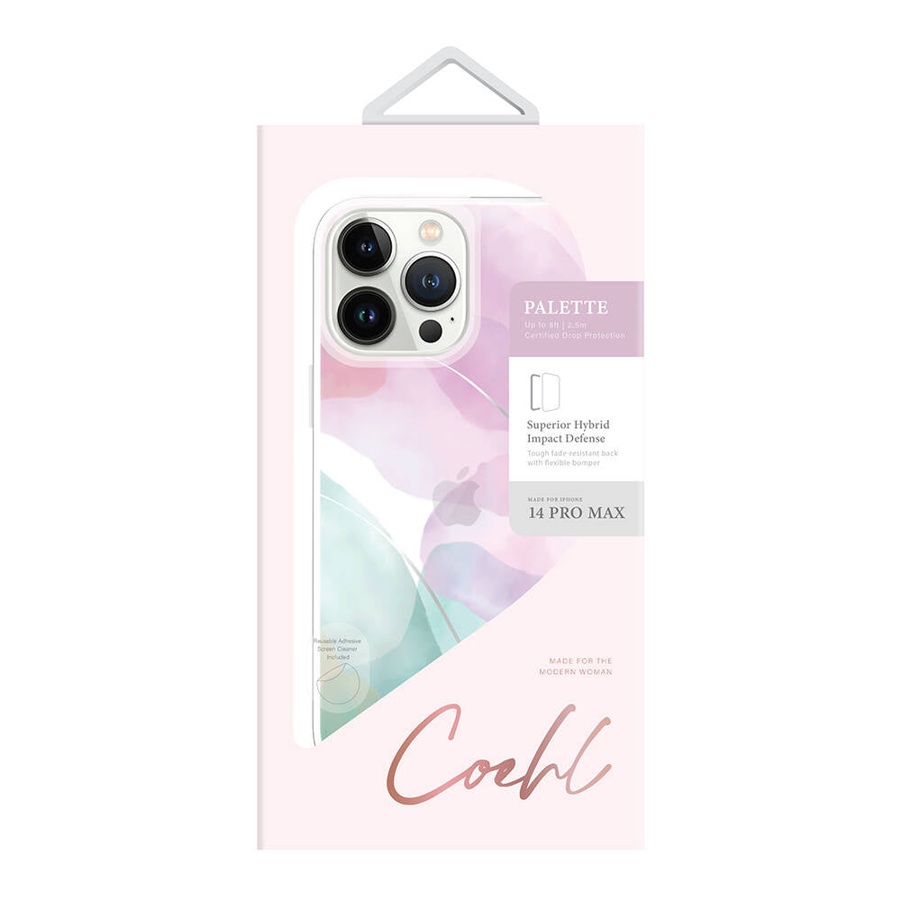 Coehl Palette iPhone 14 Pro Max Dalgalı Çizgi Desenli Kılıf
