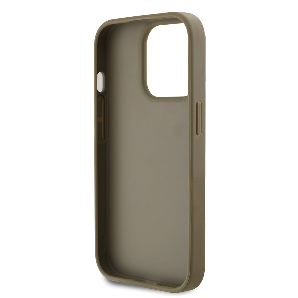 DKNY iPhone 14 Pro Max Orjinal Lisanslı Taşlı DKNY Yazılı Metalik Rhinestones PU Deri Kılıf