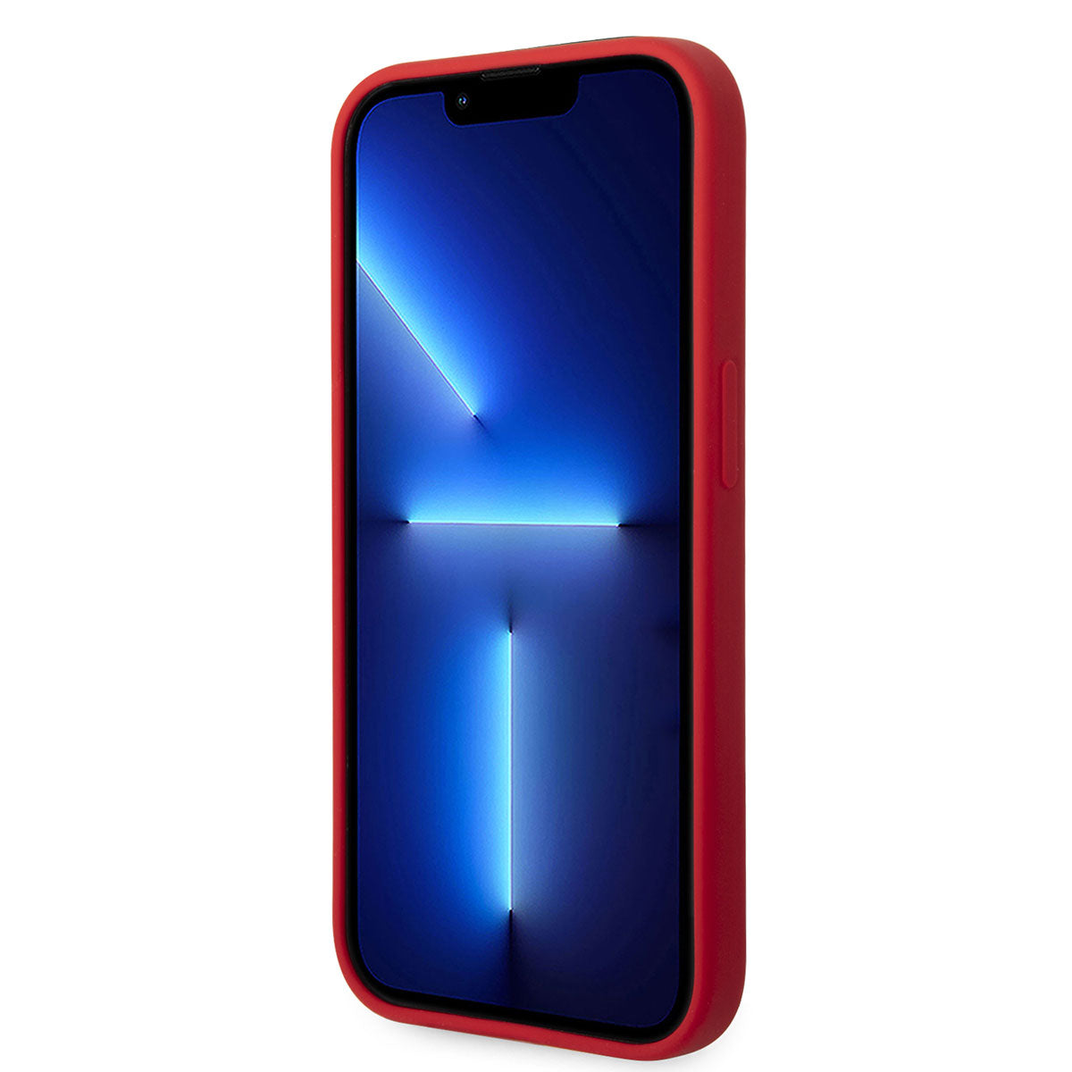Ferrari iPhone 14 Pro Max M-safe Şarj Özellikli Silikon Metal Logo Dizayn Telefon Kılıfı