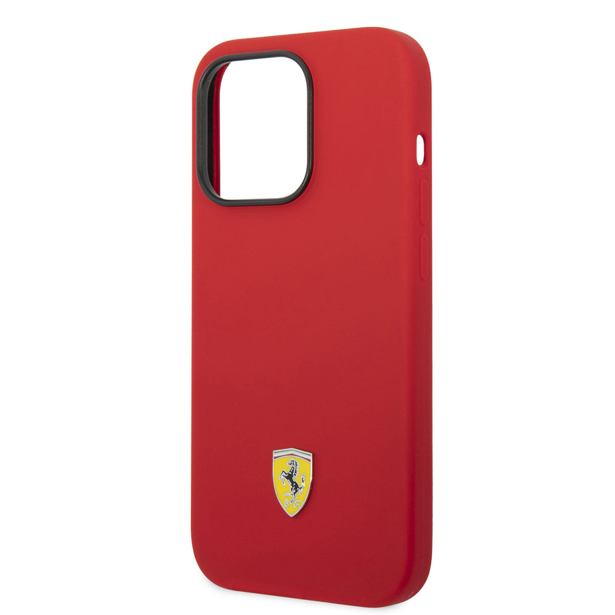 Ferrari iPhone 14 Pro Max M-safe Şarj Özellikli Silikon Metal Logo Dizayn Telefon Kılıfı