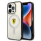 iPhone 14 Pro Max Kılıf Ferrari M-safe Şarj Özellikli Transparan Dizayn Telefon Kılıfı