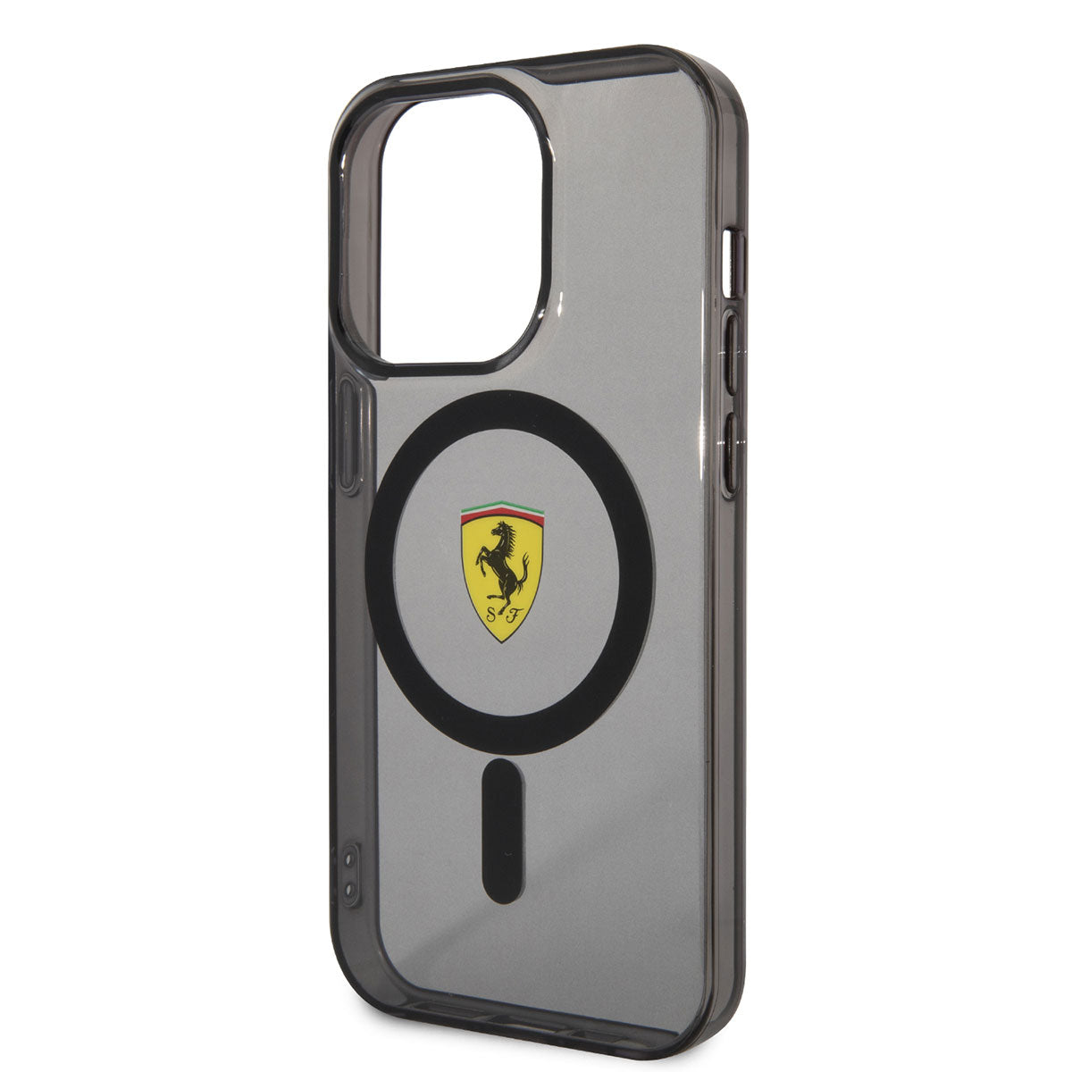 Ferrari iPhone 14 Pro Max M-safe Şarj Özellikli Yarı Transparan Dizayn Telefon Kılıfı