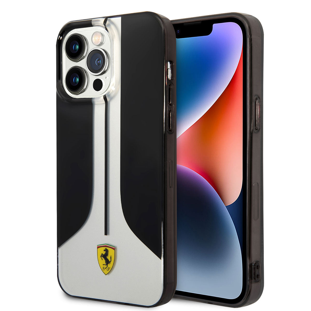 Ferrari iPhone 14 Pro Max Orjinal Lisanslı 296 Çizgili Dizayn Telefon Kılıfı