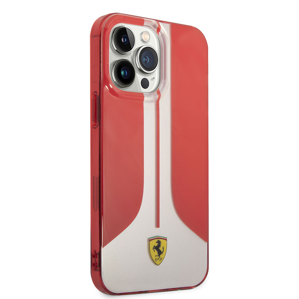 Ferrari iPhone 14 Pro Max Orjinal Lisanslı 296 Çizgili Dizayn Telefon Kılıfı
