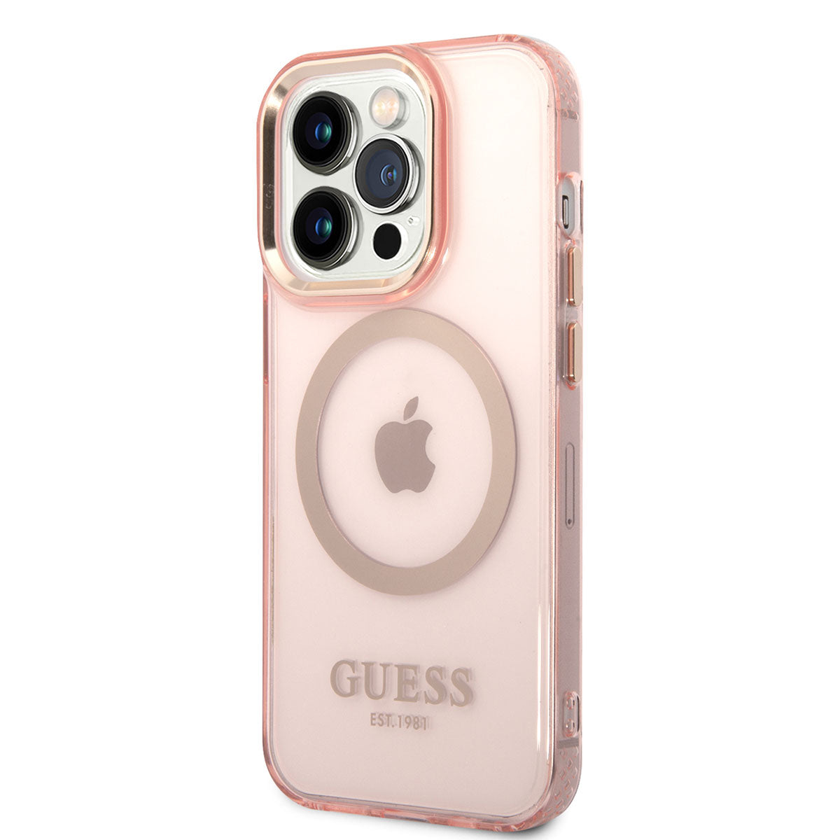 Guess iPhone 14 Pro Max Magsafe Şarj Özellikli Airbagli Dizayn Telefon Kılıfı