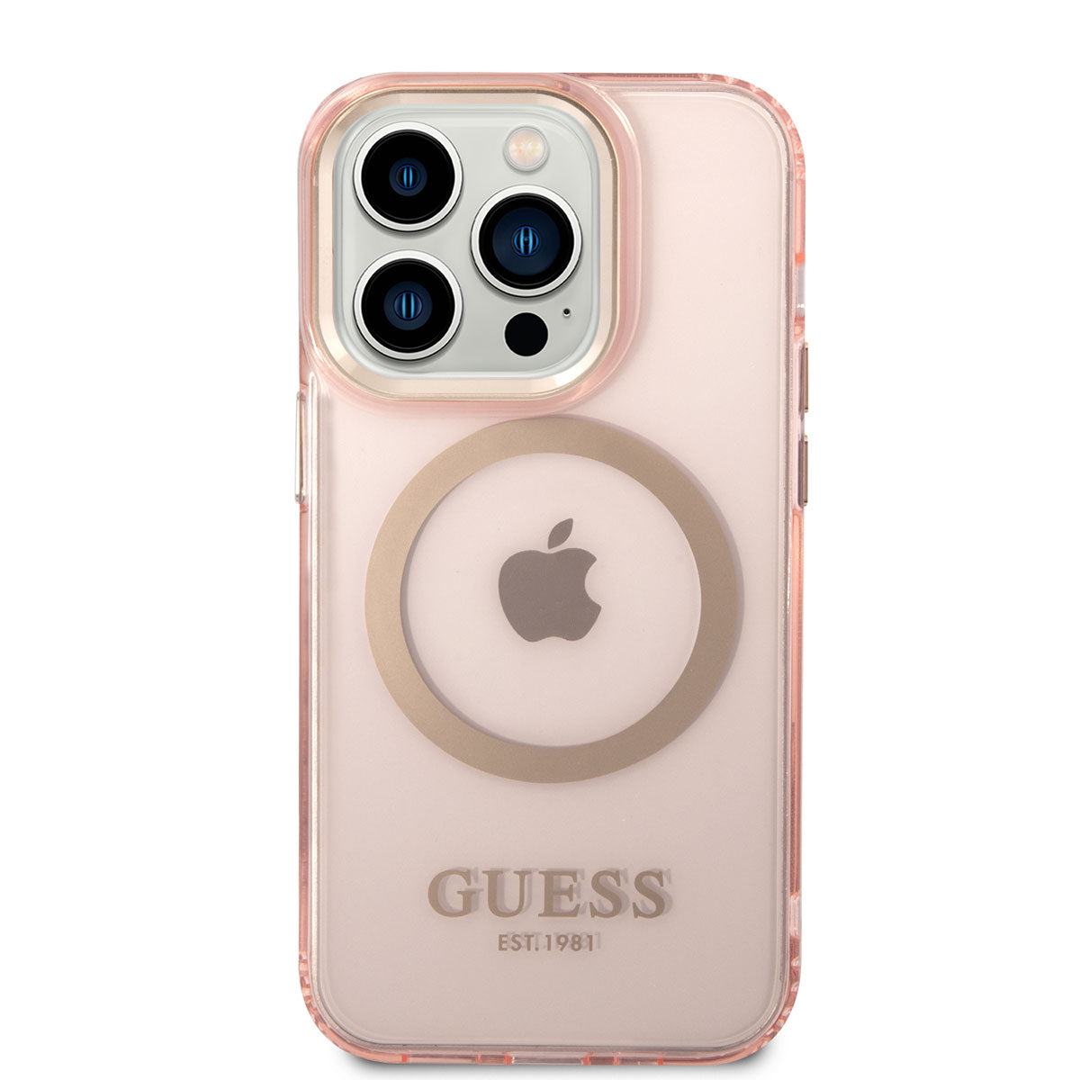 Guess iPhone 14 Pro Max Magsafe Şarj Özellikli Airbagli Dizayn Telefon Kılıfı