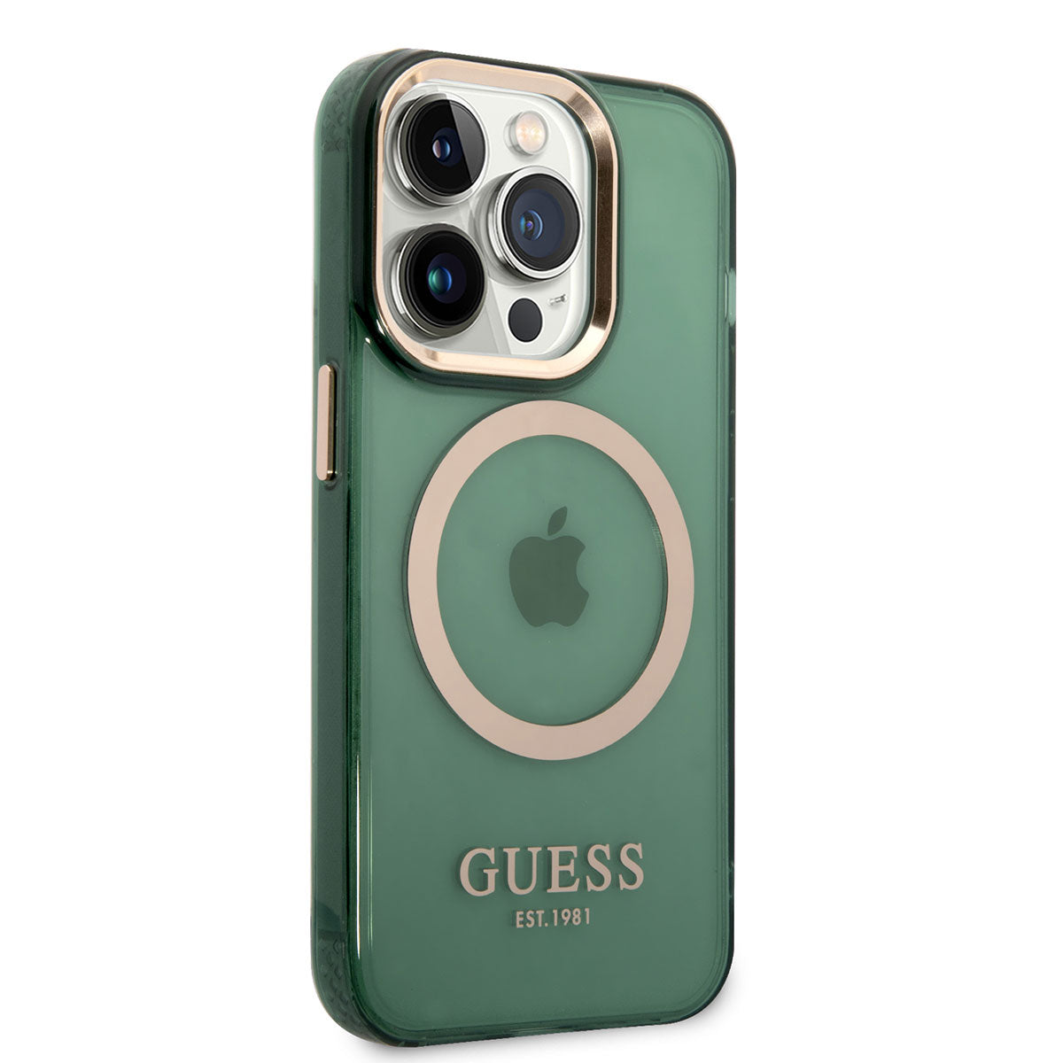 Guess iPhone 14 Pro Max Magsafe Şarj Özellikli Airbagli Dizayn Telefon Kılıfı