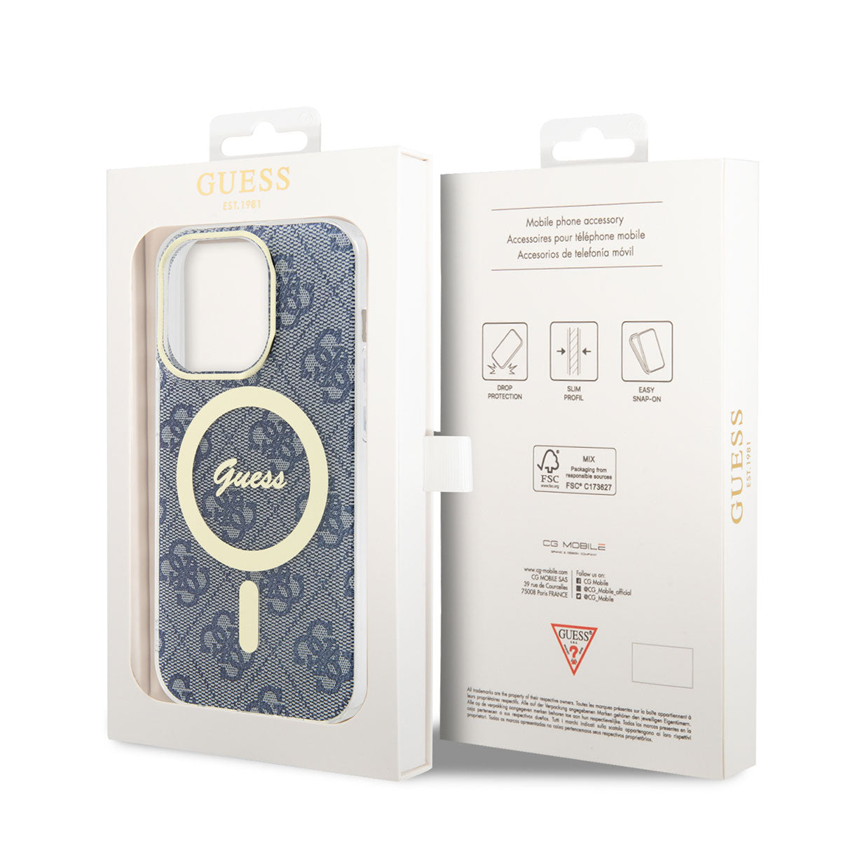 iPhone 14 Pro Max Kılıf GUESS M-safe Şarj Özellikli Telefon Kılıfı