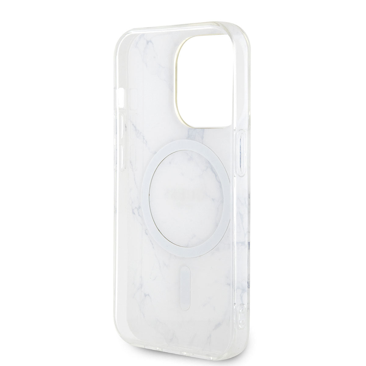 iPhone 14 Pro Max Kılıf GUESS M-safe Şarj Özellikli Mermer Desenli Telefon Kılıfı
