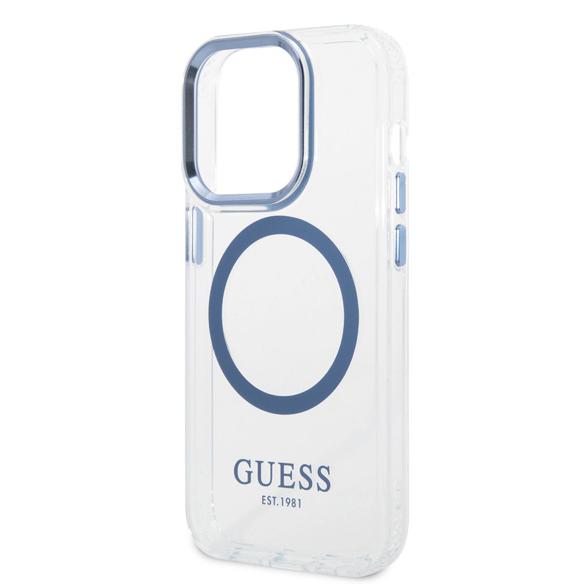 GUESS iPhone 14 Pro Max M-safe Şarj Özellikli Metal Kamera Çerçeveli Telefon Kılıfı