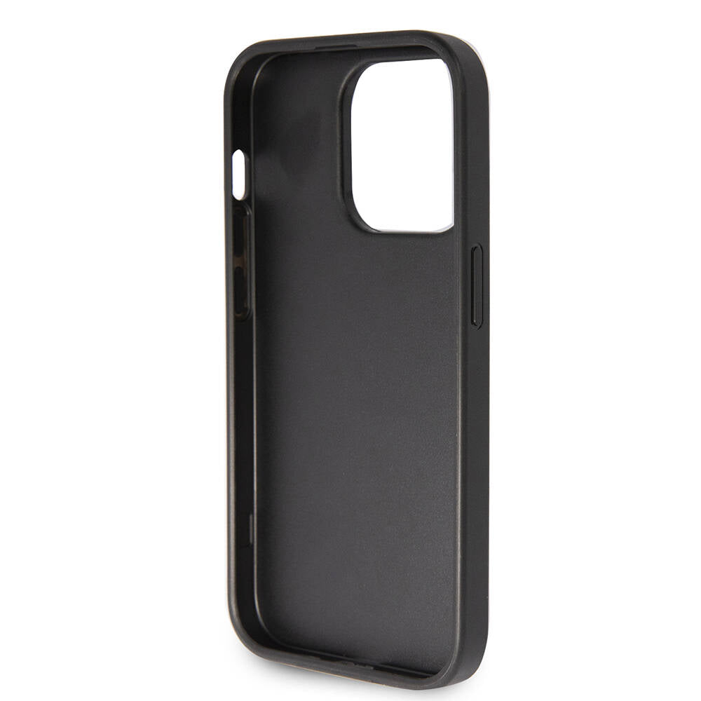 Guess iPhone 14 Pro Max Orjinal Lisanslı 4G Büyük Metal Logolu Glitter Kılıf