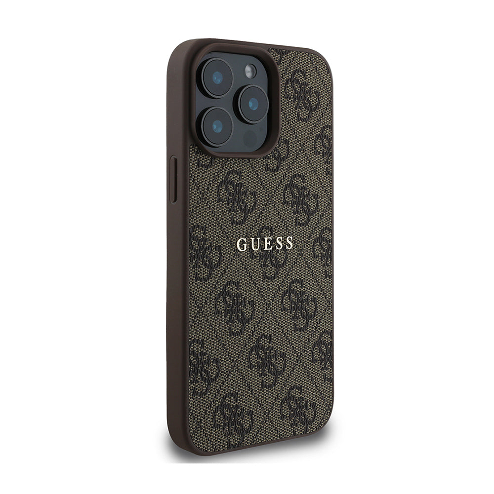 Guess iPhone 14 Pro Max Orjinal Lisanslı M-safe Şarj Özellikli 4G Desen Yazı Logolu Kılıf