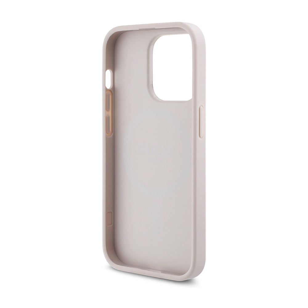 Guess iPhone 14 Pro Max Orjinal Lisanslı M-safe Şarj Özellikli 4G Desen Yazı Logolu Kılıf