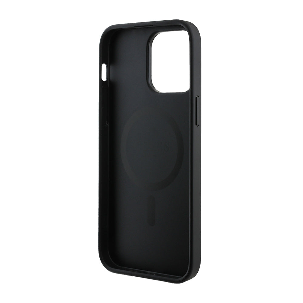 Guess iPhone 14 Pro Max Orjinal Lisanslı M-safe Şarj Özellikli 4G Desen Yazı Logolu Kılıf