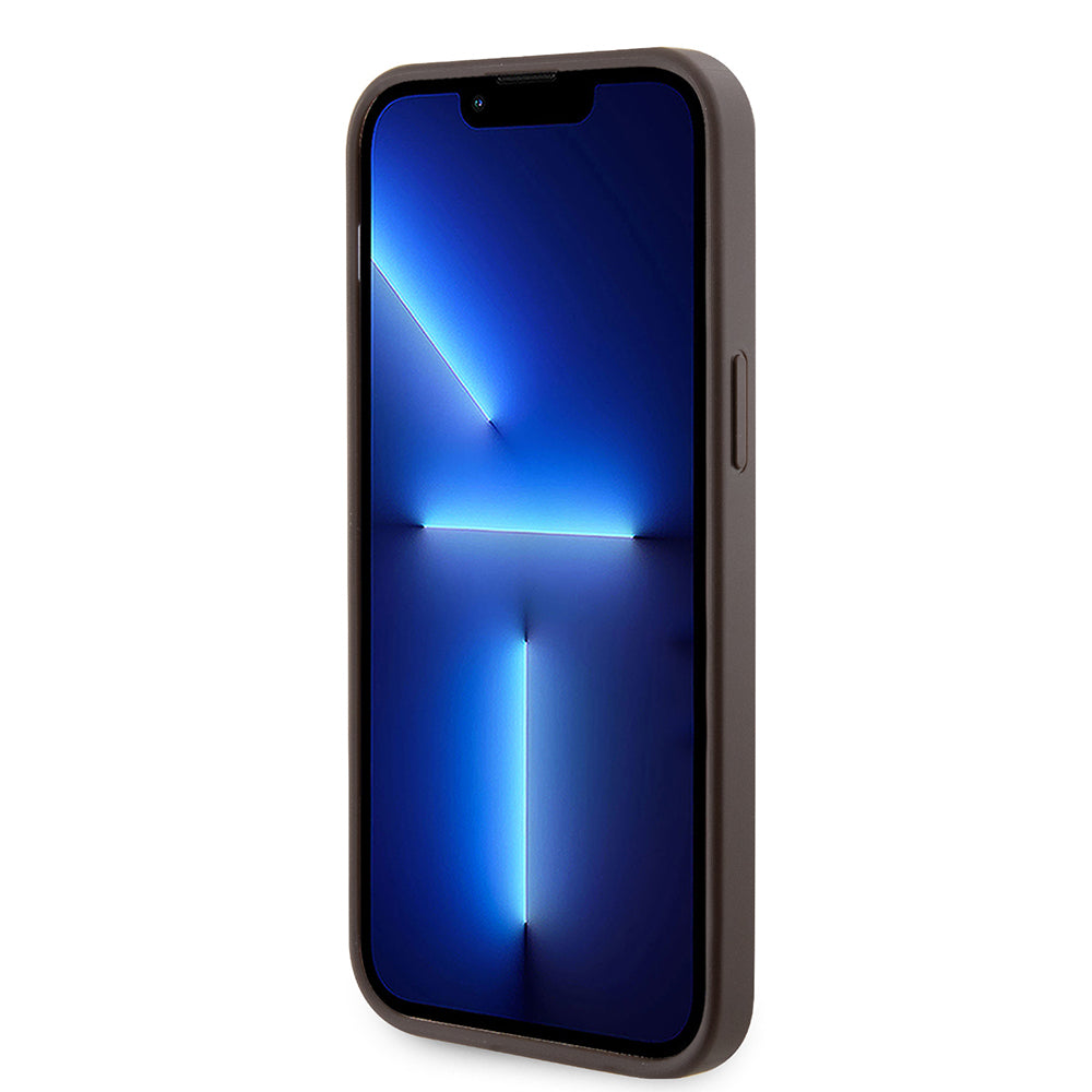 iPhone 14 Pro Max Kılıf Guess Orjinal Lisanslı M-safe Şarj Özellikli 4G Desenli Çizgili Kartlıklı Kılıf