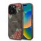 Guess iPhone 14 Pro Max Orjinal Lisanslı M-safe Şarj Özellikli Gül Baskılı 4G Desenli Yazı Logolu Kılıf