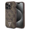 Guess iPhone 14 Pro Max Orjinal Lisanslı M-safe Şarj Özellikli PU Üçgen Logo 4G Desenli Kılıf