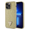 Guess iPhone 14 Pro Max Orjinal Lisanslı Taşlı Arka Yüzey Üçgen Logolu Kılıf