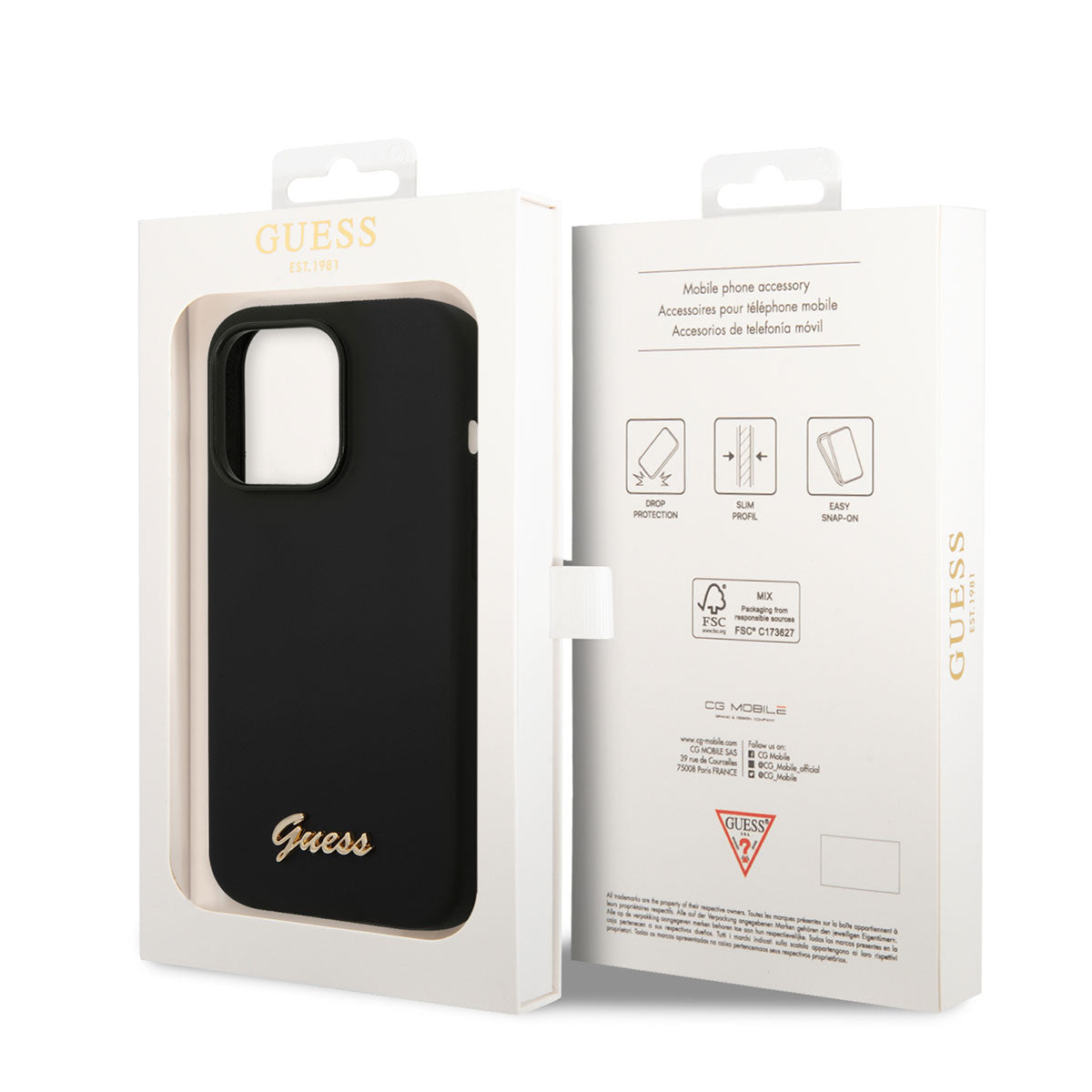 iPhone 14 Pro Max Kılıf GUESS Silikon Telefon Kılıfı
