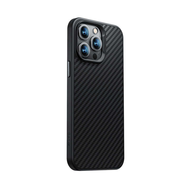 Benks Civilian Aramid Protective iPhone 14 Pro Max Kılıf Karbon Fiber Telefon Kılıfı - 1