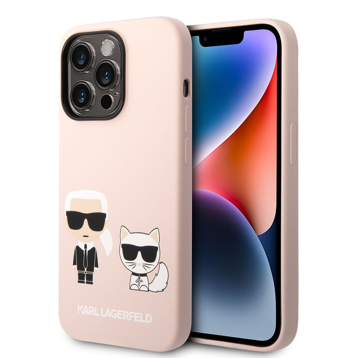 Karl Lagerfeld iPhone 14 Pro Max M-safe Şarj Özellikli Silikon K&C Dizayn Telefon Kılıfı