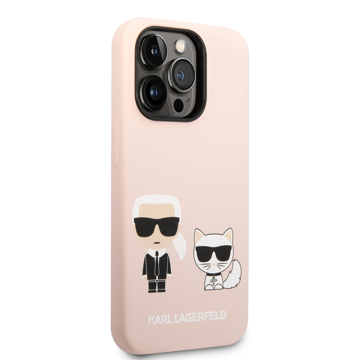 Karl Lagerfeld iPhone 14 Pro Max M-safe Şarj Özellikli Silikon K&C Dizayn Telefon Kılıfı