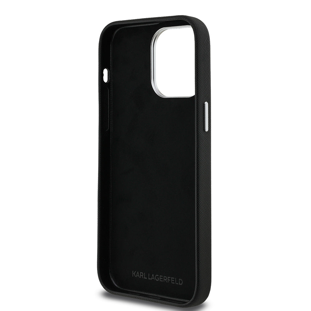 Karl Lagerfeld iPhone 14 Pro Max Orjinal Lisanslı K&C Heads Pin Telefon Kılıfı