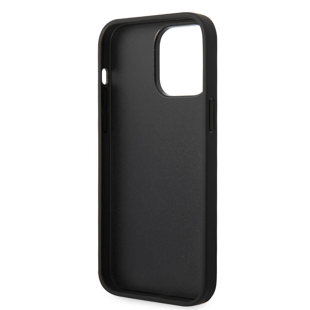 Karl Lagerfeld iPhone 14 Pro Max PU Suni Deri Şerit Dizayn Telefon Kılıfı