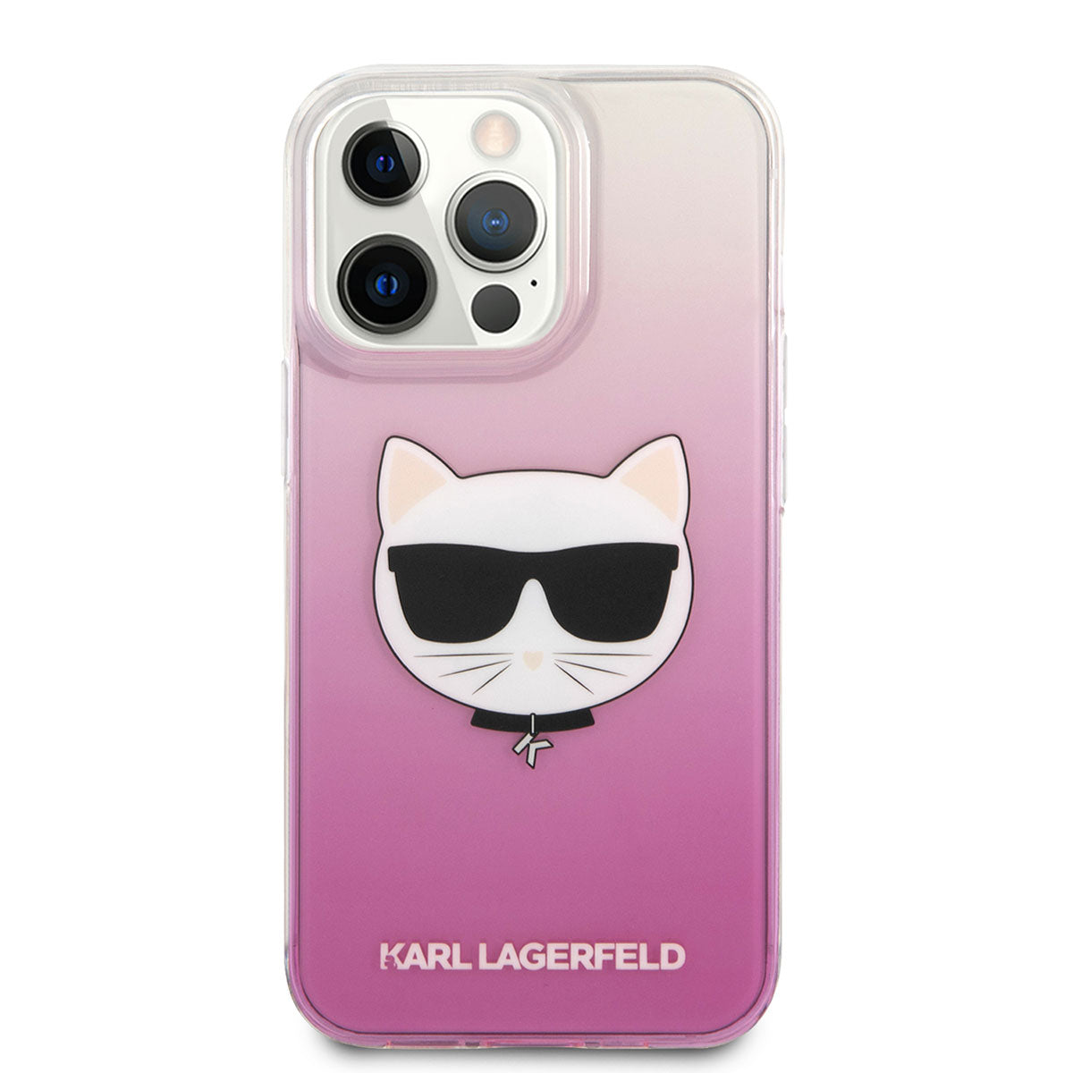 Karl Lagerfeld iPhone 14 Pro Max Sert TPU Choupette Dizayn Telefon Kılıfı