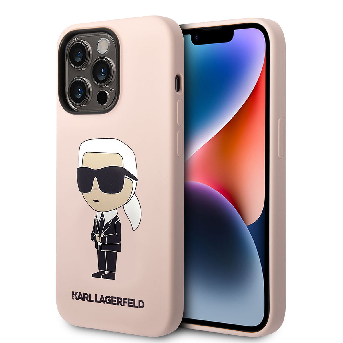Karl Lagerfeld iPhone 14 Pro Max Silikon Karl Dizayn Telefon Kılıfı