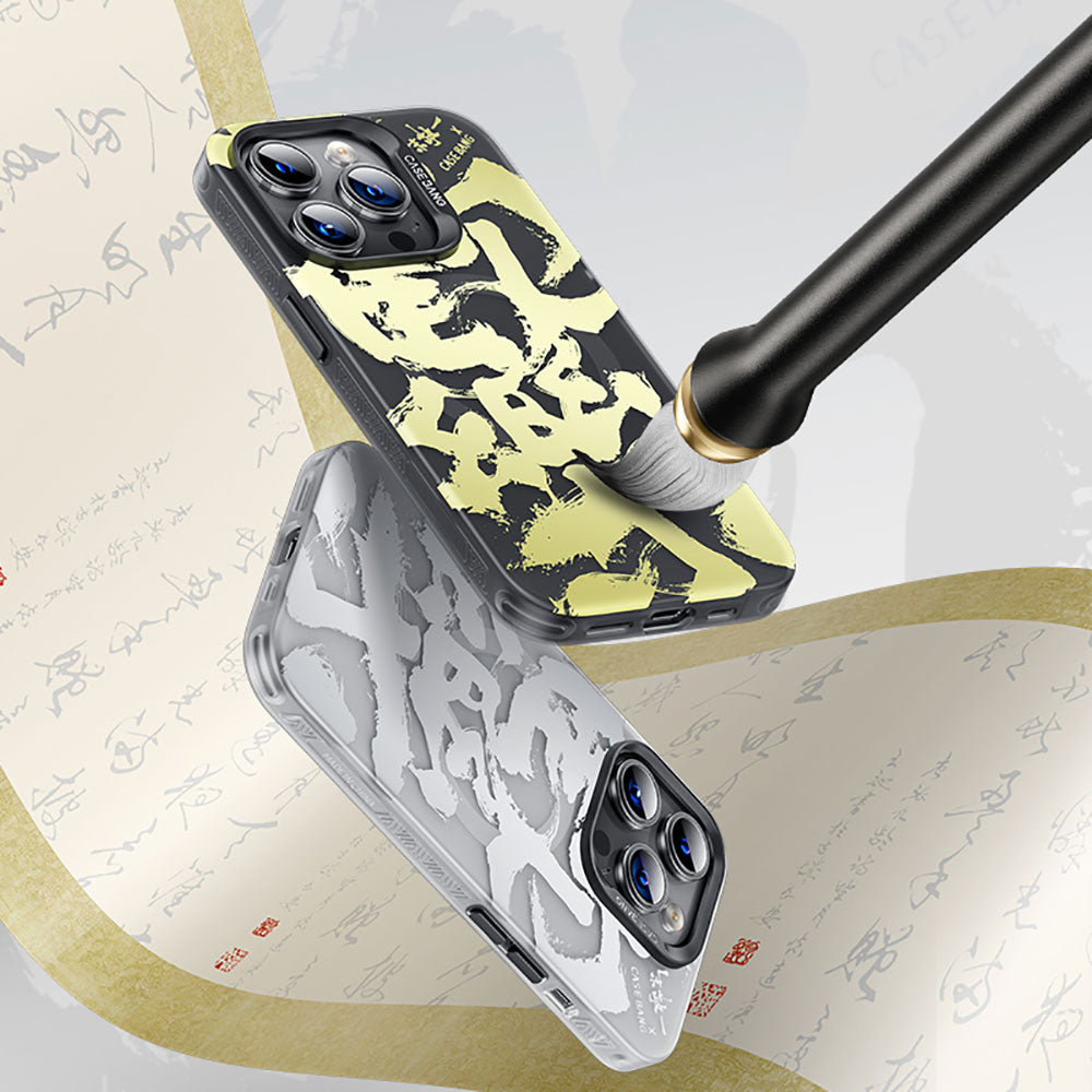 Benks Casebang iPhone 14 Pro Max M-safe Şarj Özellikli Calligraphy Joy Kılıf
