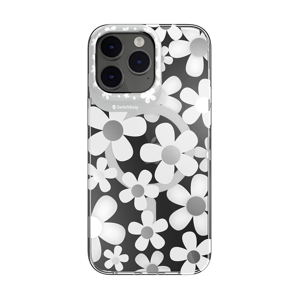 Switcheasy Artist-M Fleur iPhone 14 Pro Max M-safe Şarj Özellikli Çift IMD Baskılı Lisanslı Kılıf