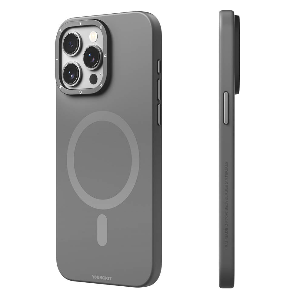 Youngkit Velvet Serisi iPhone 14 Pro Max Magsafe Şarj Özellikli Çizilmeye ve Aşınmaya Dayanıklı Telefon Kılıfı - 1