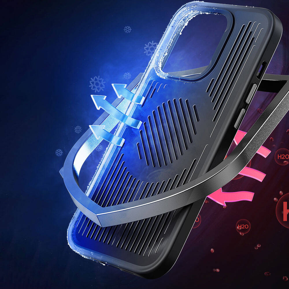 Benks Biliz iPhone 14 Pro Max M-safe Şarj Özellikli Düşme Dirençli Soğutucu Kılıf