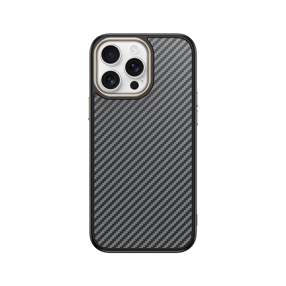 Cepax iPhone 14 Pro Max M-safe Şarj Özellikli Karbon Fiber Görünümlü Antina Kılıf