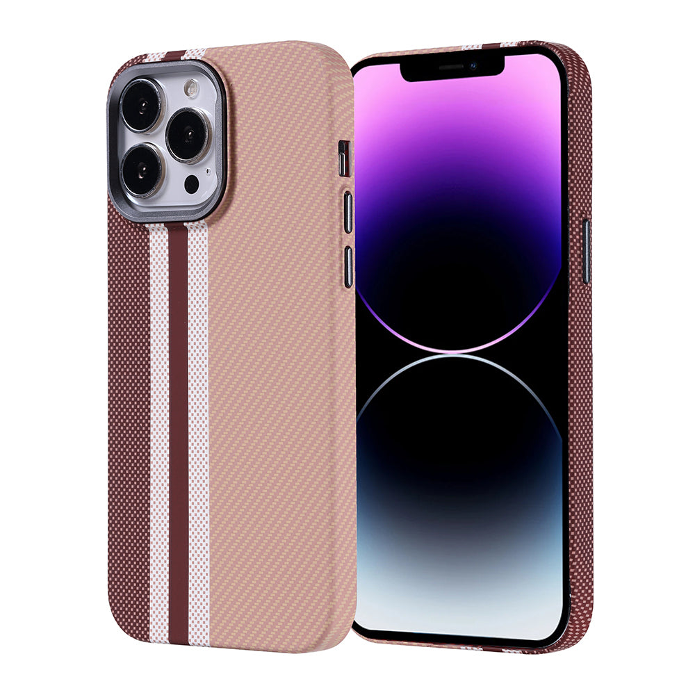 Cepax iPhone 14 Pro Max M-safe Şarj Özellikli Karbon Fiber Görünümlü Nekst Kılıf