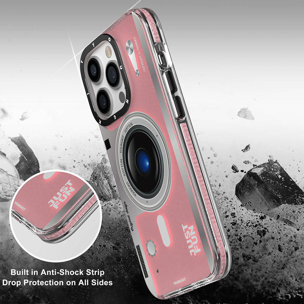 iPhone 14 Pro Max Kılıf M-safe Şarj Özellikli Lens Figürlü YoungKit Art Film Serisi Kılıf - 6